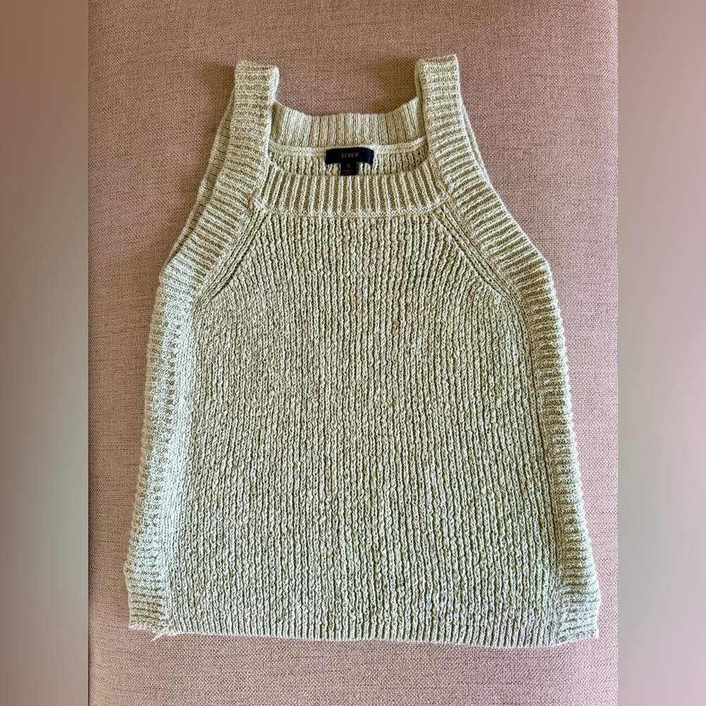J Crew S Women’s Knit Sleeveless Sweater in Subtle Green